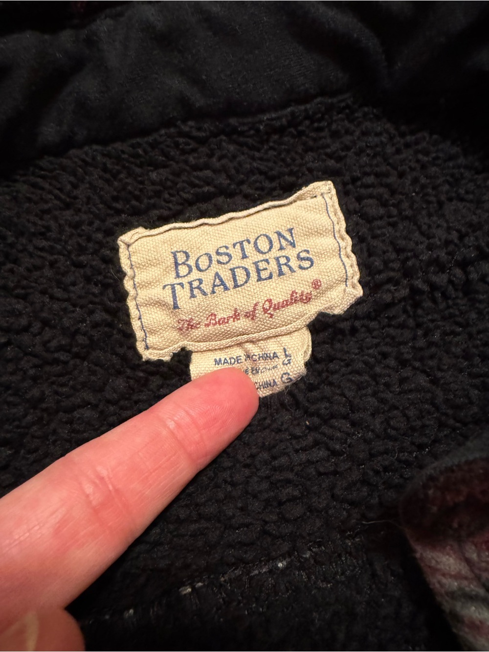 Boston Traders Black Sherpa-Lined Jacket - Picture 4 of 4